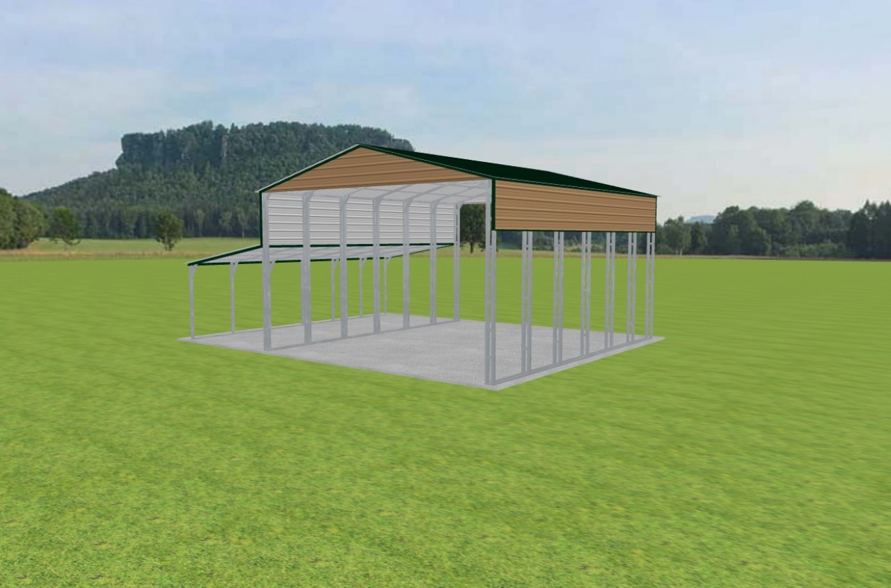 3 Car Carport 26 x 30 x 15 — photo 1