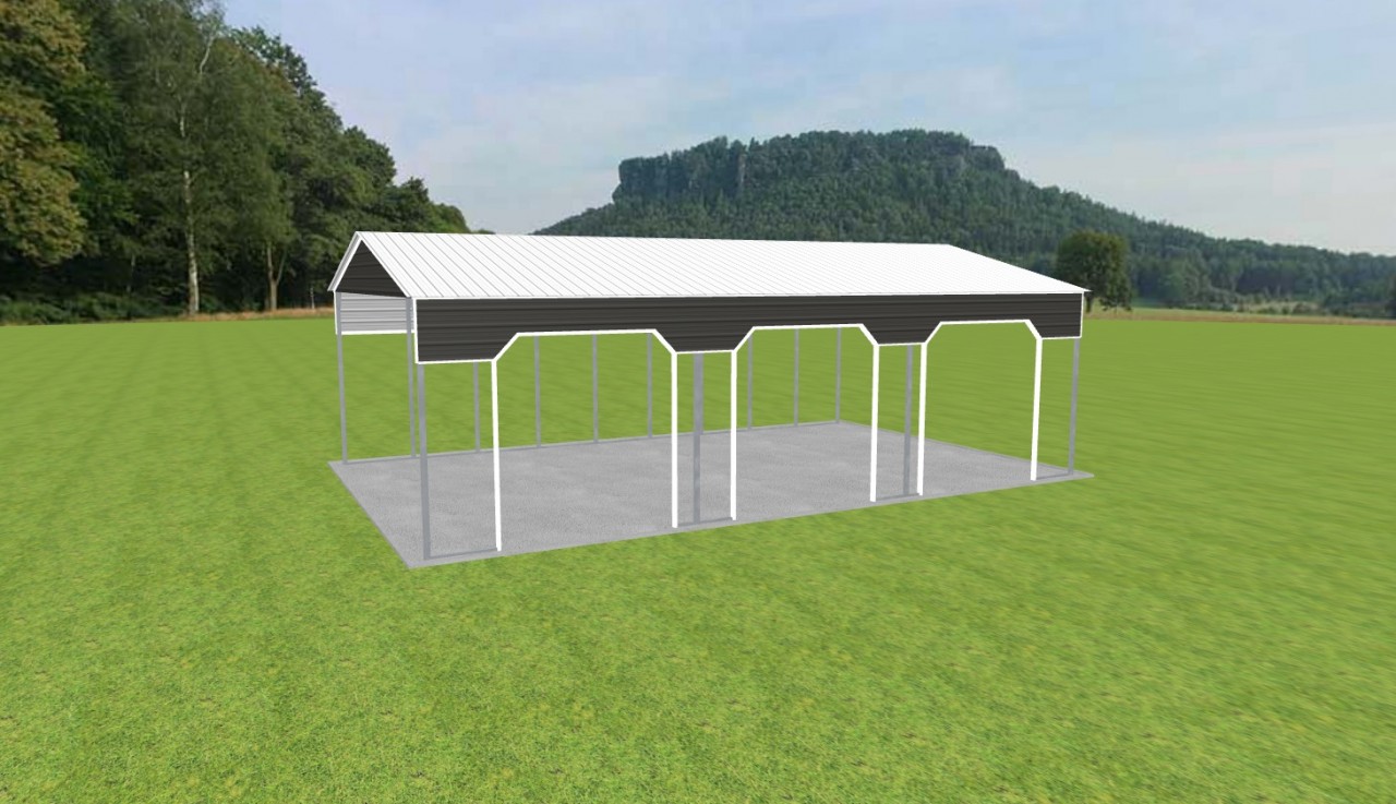 3 Car Carport 28 x 45 x 13 — photo 1