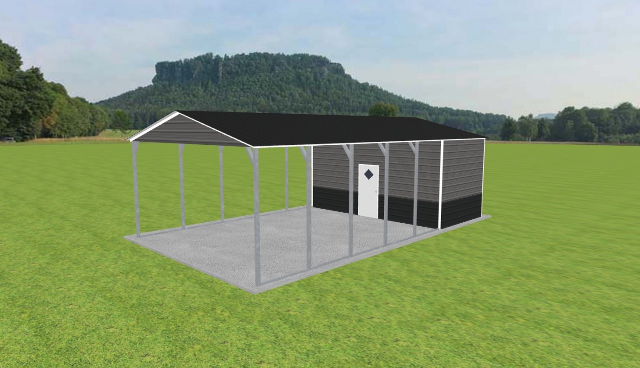 Carport with Storage 20 x 35 x 10 — photo 1