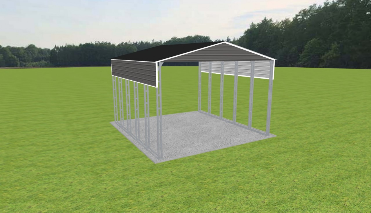 2 Car Carport 24 x 25 x 15 — photo 1