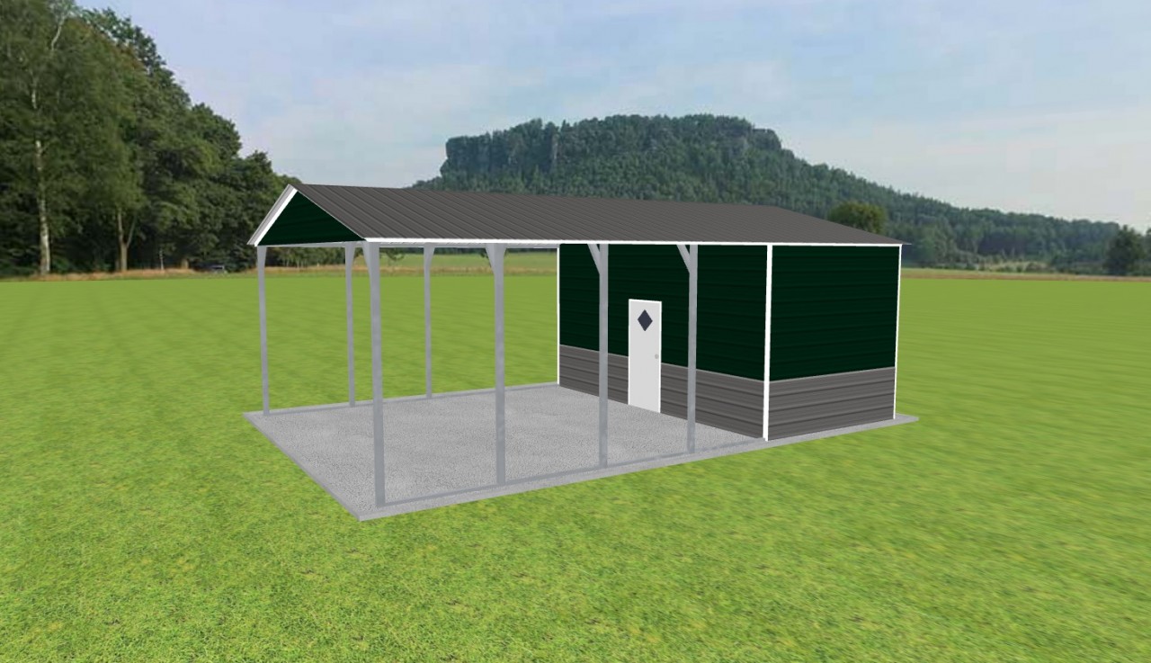 Carport with Storage 20 x 30 x 10 — photo 1