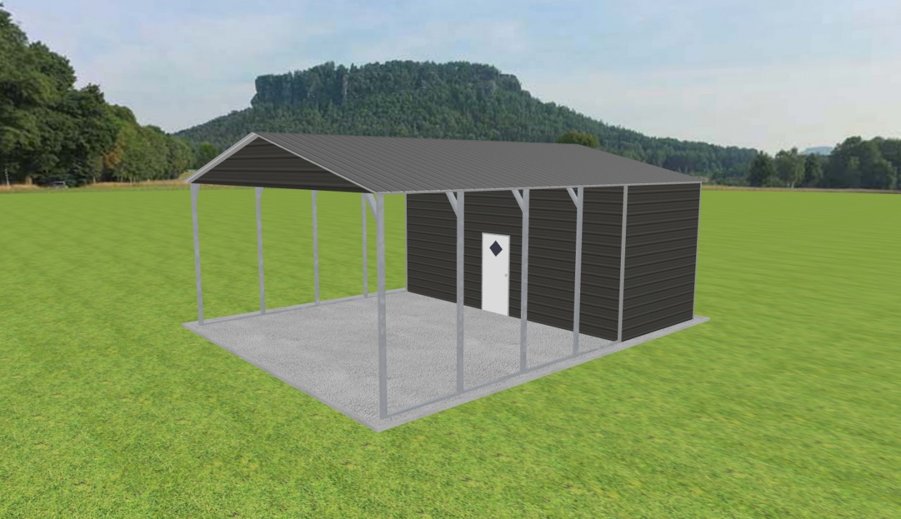 Carport with Storage 24 x 30 x 11 — photo 1