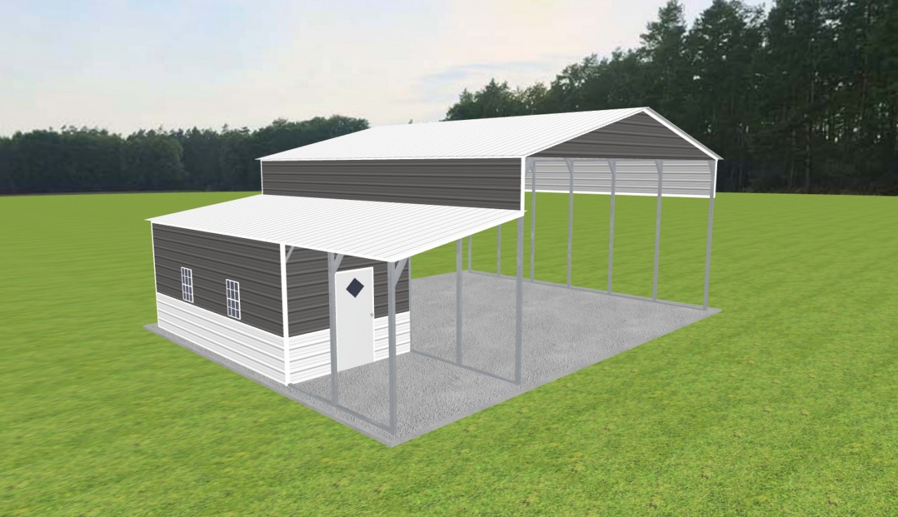 Carport with Storage 28 x 30 x 14 — photo 1