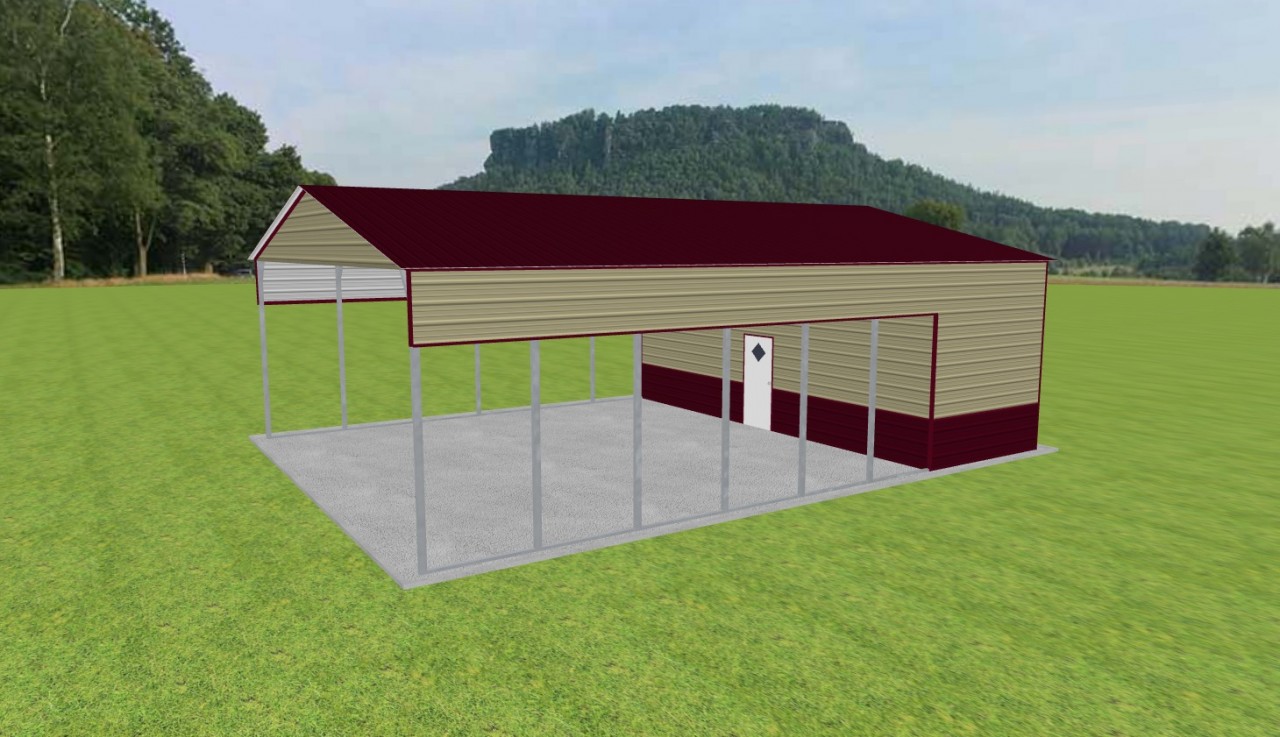 Carport with Storage 30 x 40 x 12 — photo 1