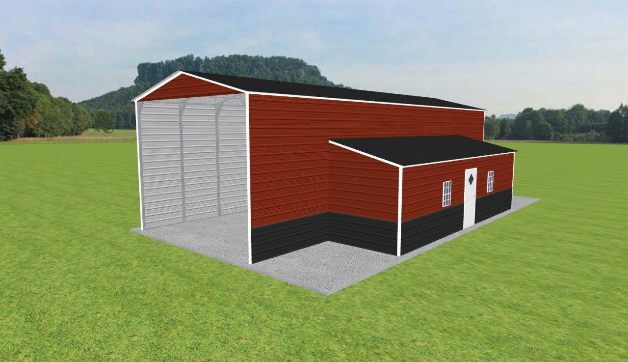 Carport with Storage 18 x 50 x 14 — photo 1
