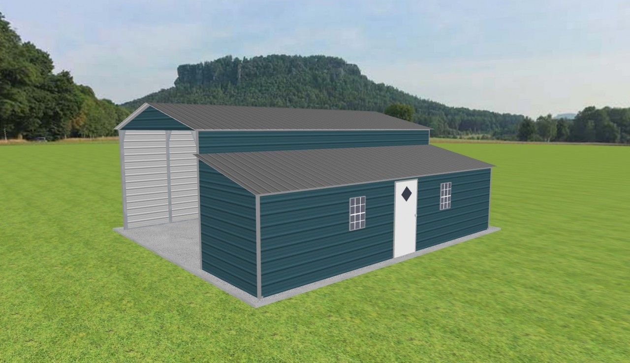 Carport with Storage 18 x 30 x 11 — photo 1