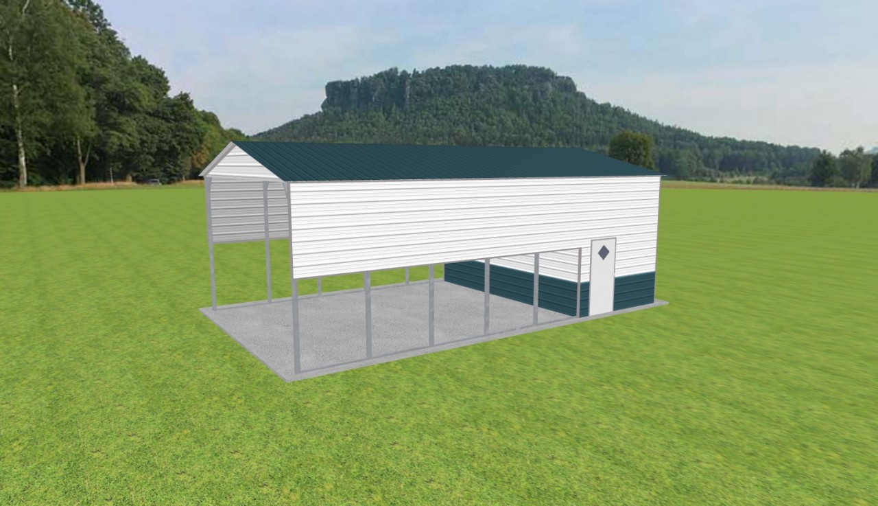 Carport with Storage 20 x 35 x 12 — photo 1