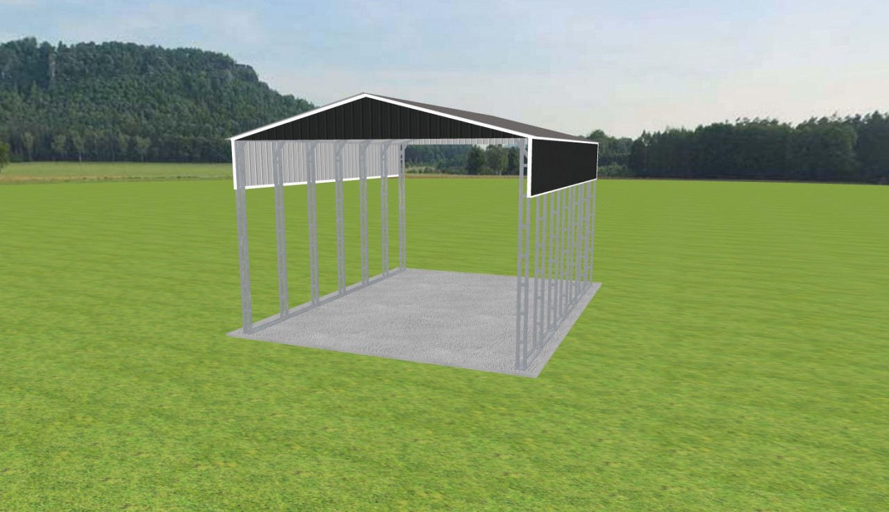 2 Car Carport 24 x 30 x 16 — photo 1