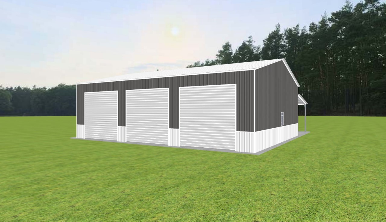 Garage with Lean To 32 x 40 x 12 — photo 1