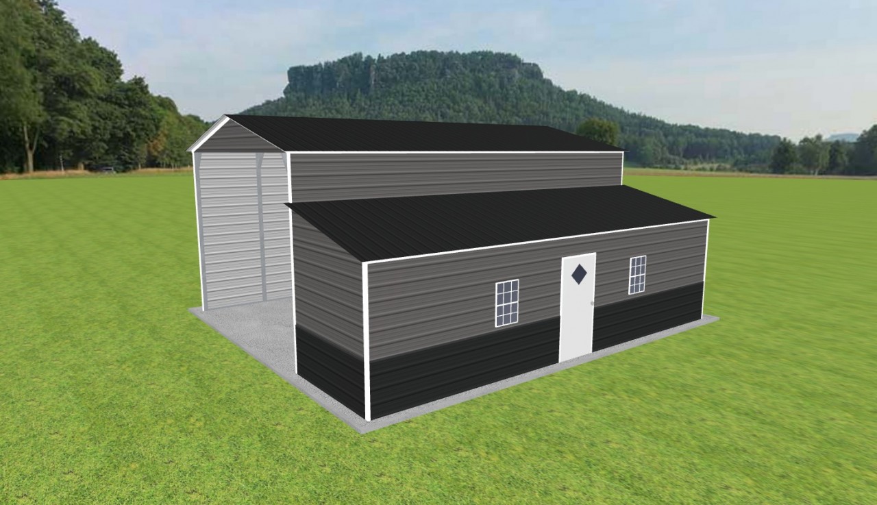 Carport with Storage 18 x 30 x 13 — photo 1