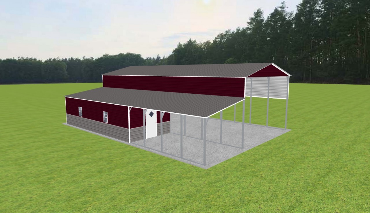 Carport with Storage 22 x 50 x 14 — photo 1