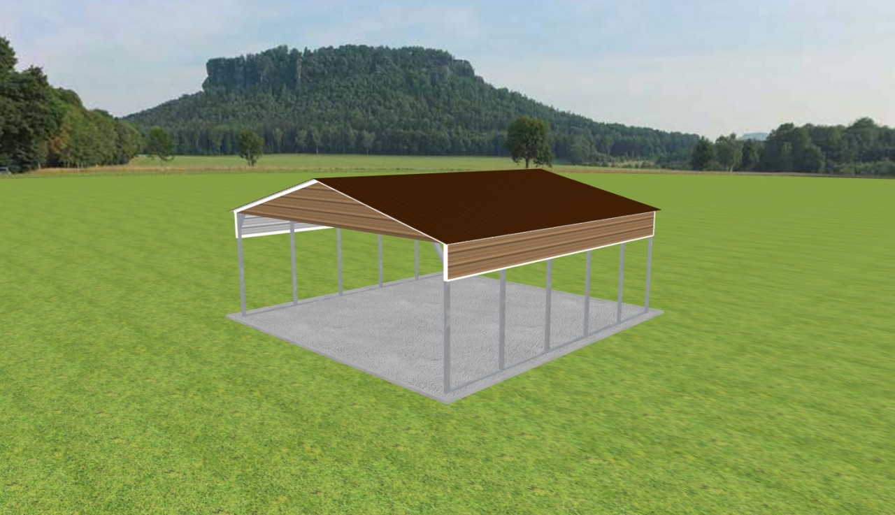 2 Car Carport 24 x 25 x 9 — photo 1