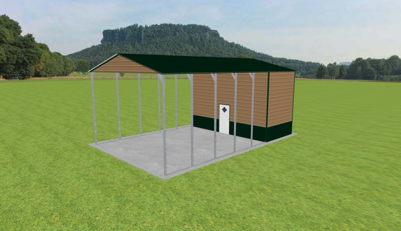 Carport with Storage 22 x 35 x 14 — photo 1
