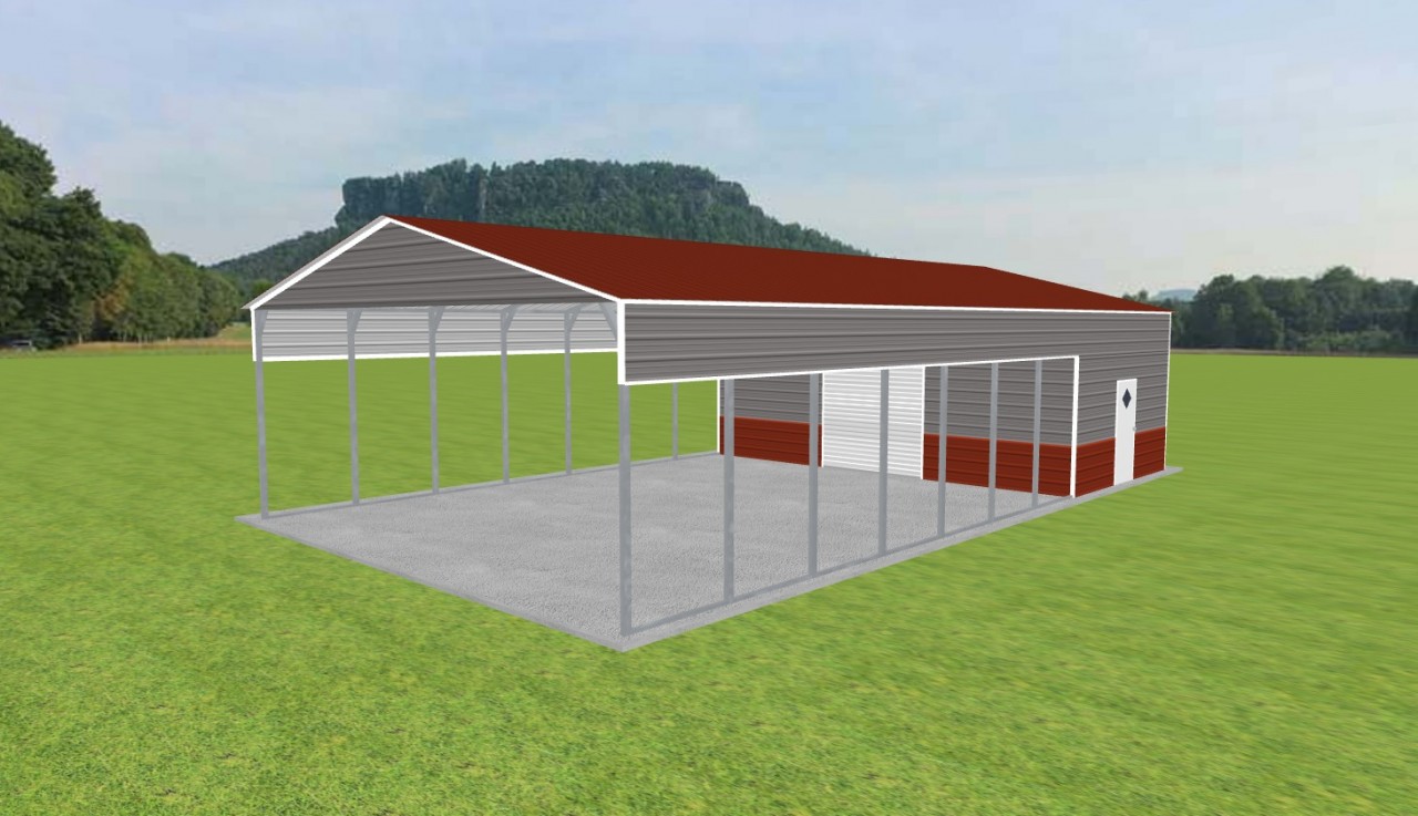 Carport with Storage 28 x 50 x 11 — photo 1