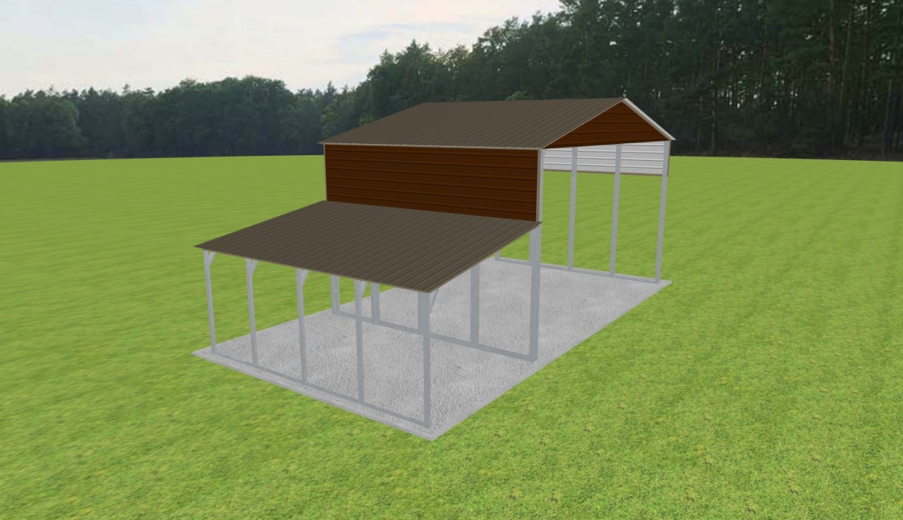 3 Car Carport 28 x 20 x 15 — photo 1