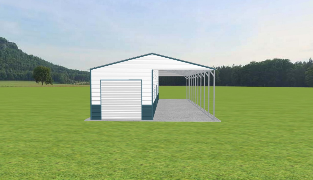 Carport with Storage 24 x 50 x 10 — photo 1