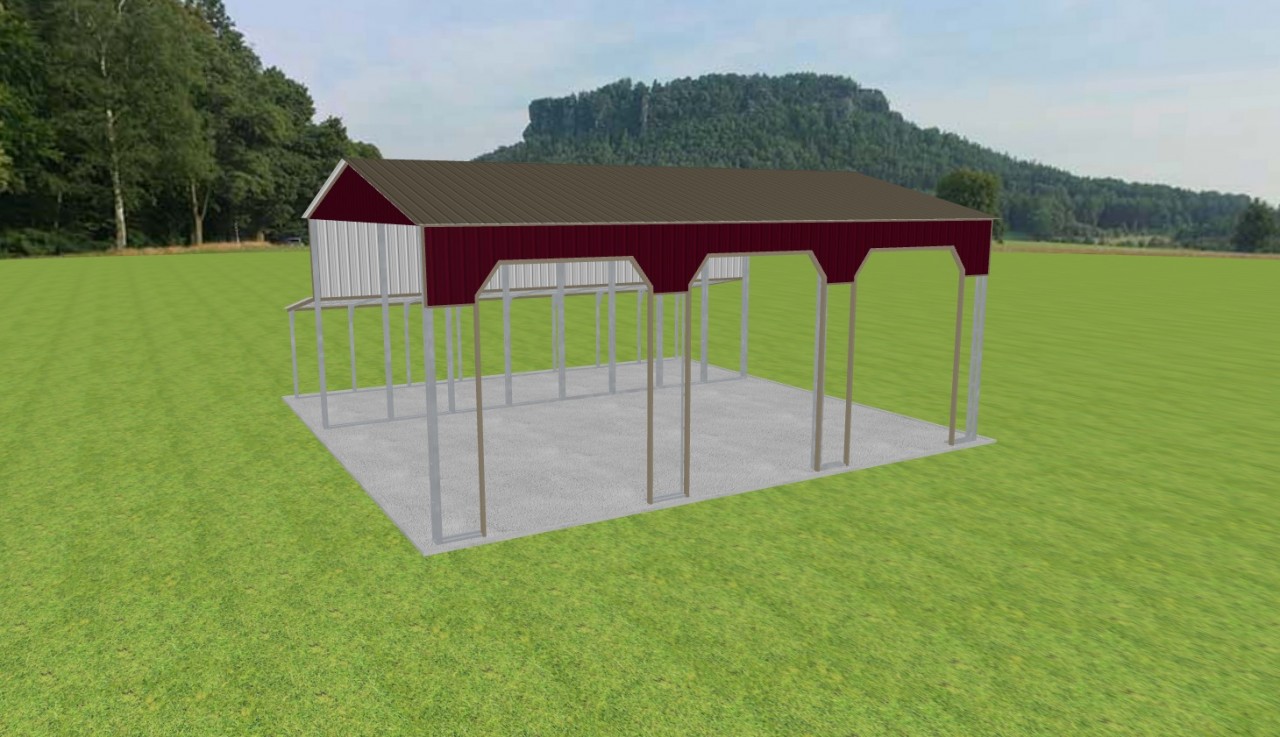 3 Car Carport 28 x 40 x 16 — photo 1