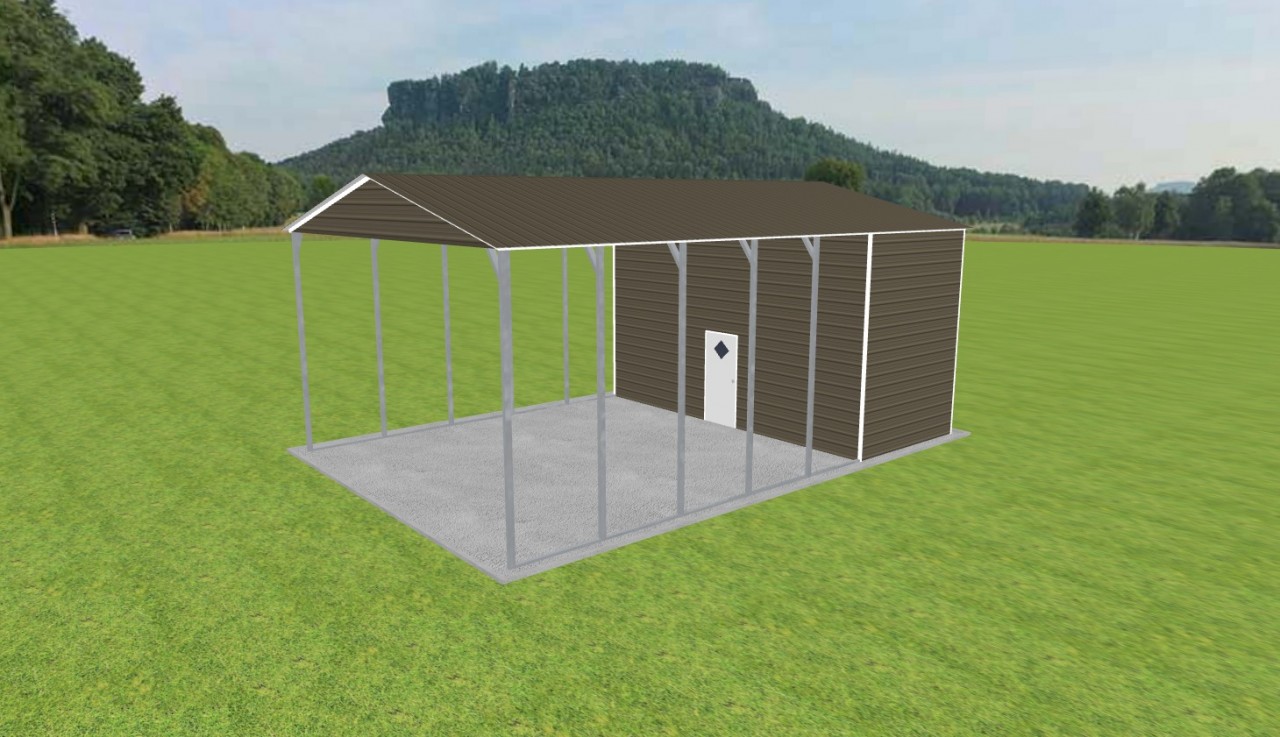 Carport with Storage 24 x 35 x 14 — photo 1