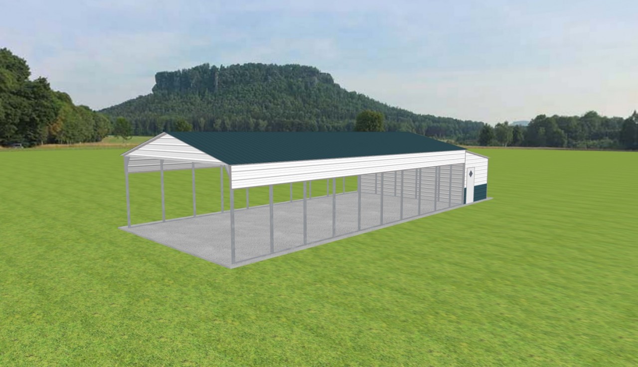 Carport with Storage 24 x 50 x 10 — photo 1