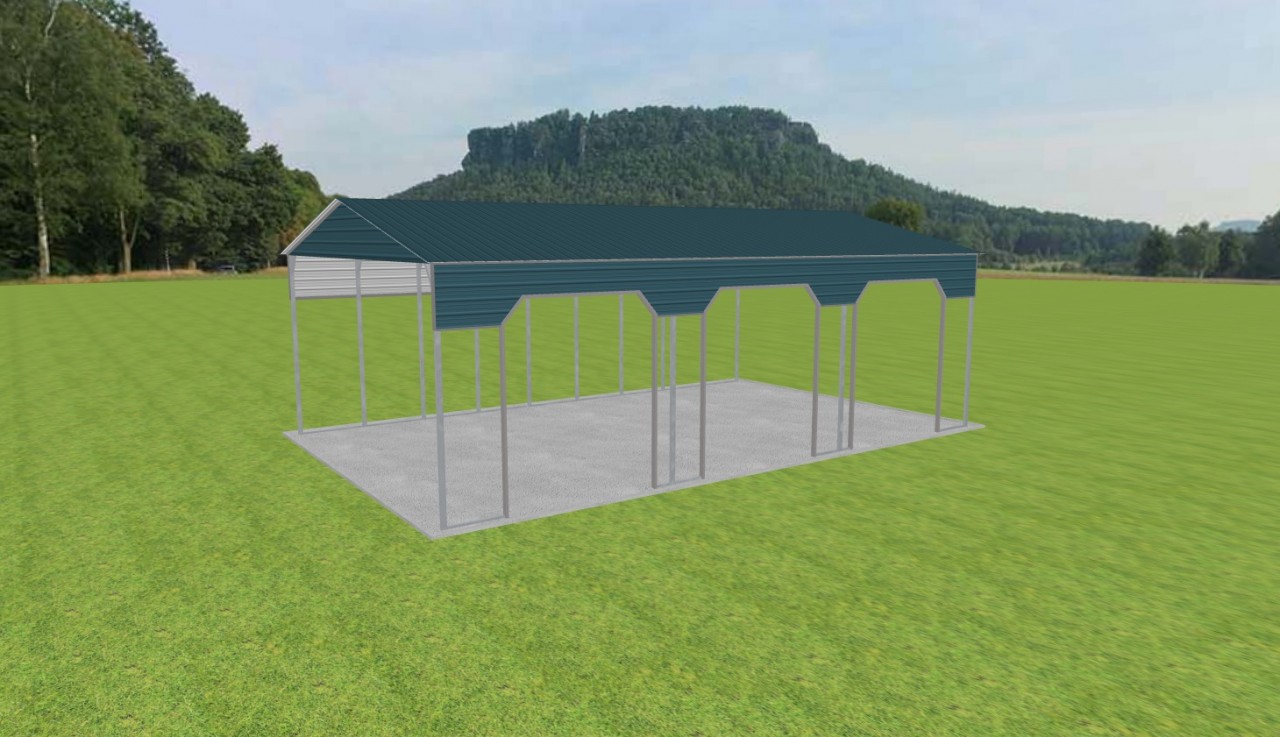 3 Car Carport 28 x 45 x 14 — photo 1