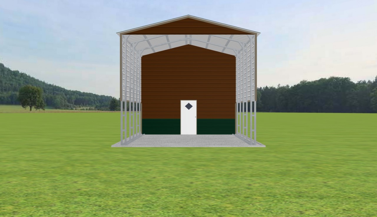 Carport with Storage 18 x 20 x 15 — photo 1