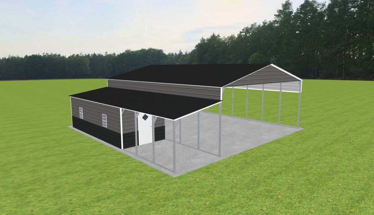 Carport with Storage 30 x 40 x 12 — photo 1