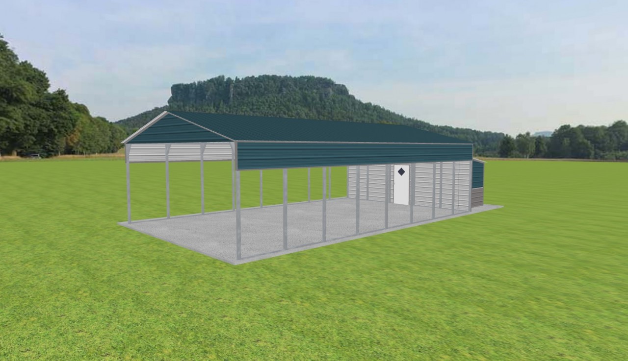 Carport with Storage 24 x 40 x 10 — photo 1