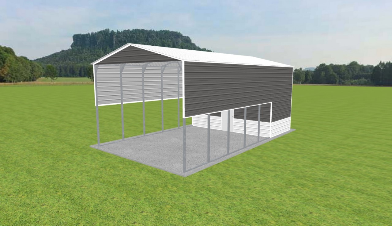Carport with Storage 20 x 35 x 14 — photo 1