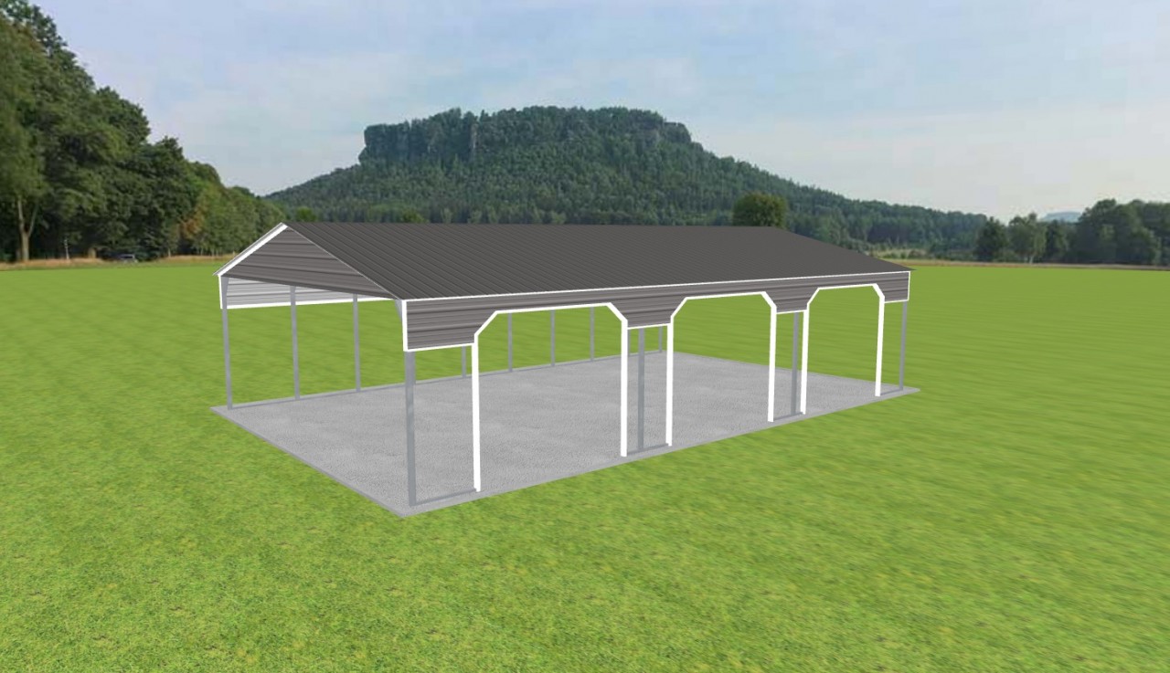 3 Car Carport 28 x 45 x 10 — photo 1
