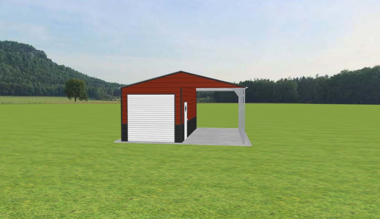 Carport with Storage 20 x 20 x 9 — photo 1