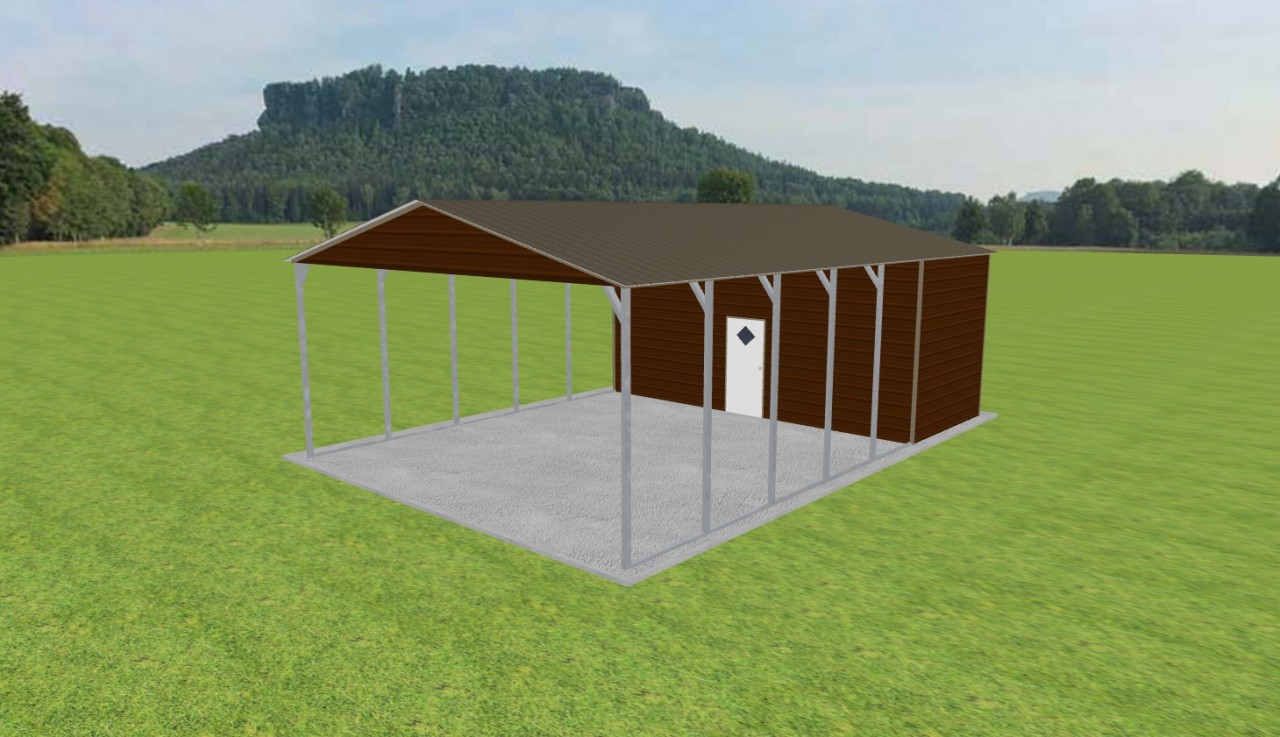 Carport with Storage 24 x 35 x 11 — photo 1