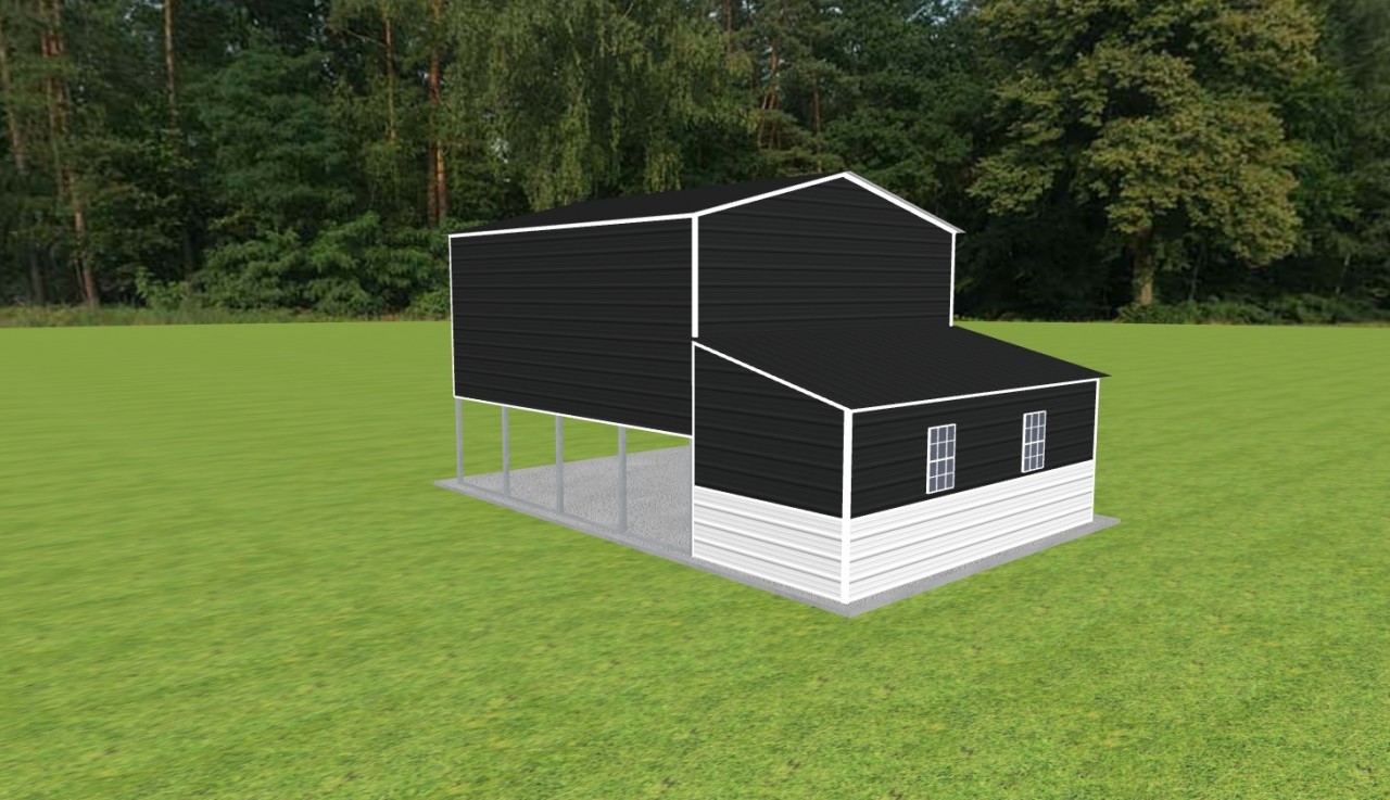 Carport with Storage 18 x 20 x 14 — photo 1