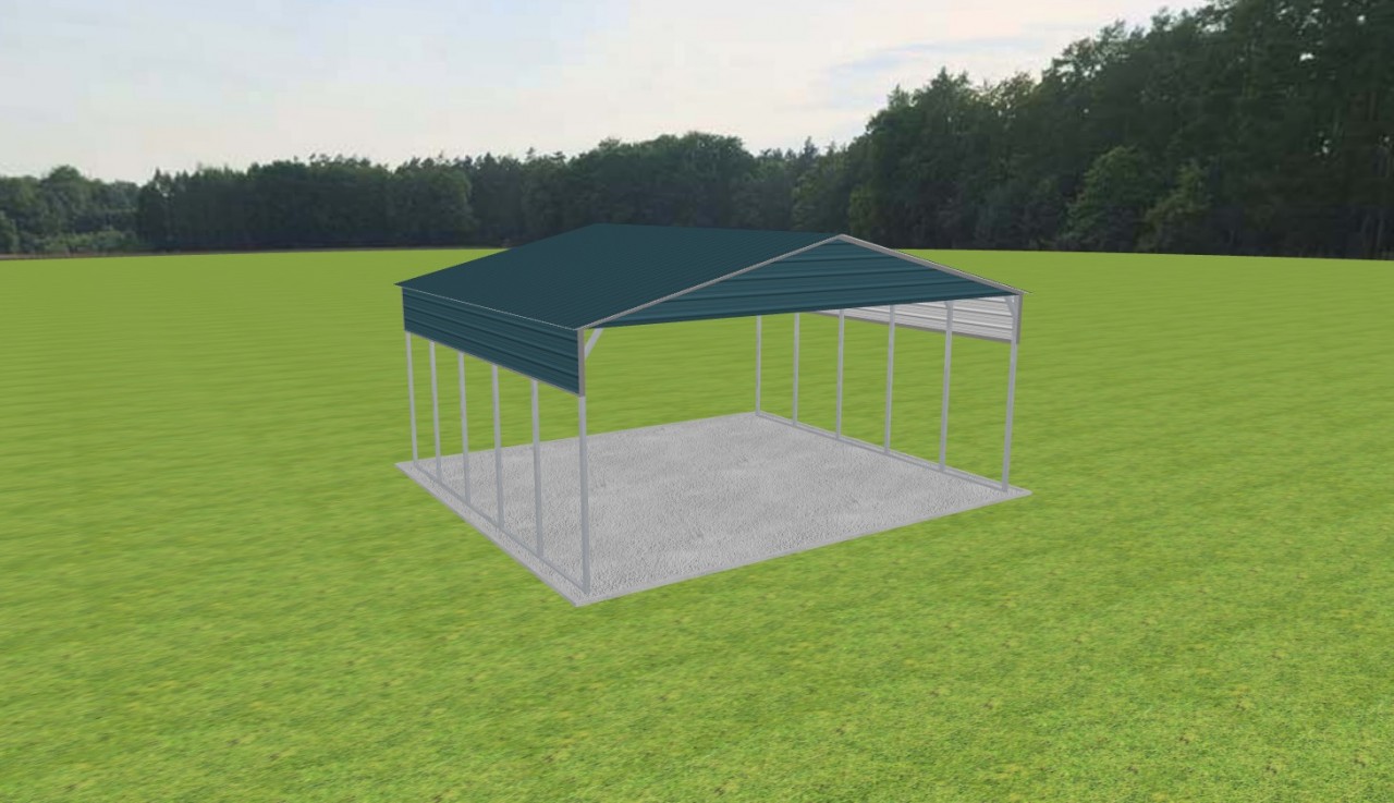 3 Car Carport 28 x 25 x 12 — photo 1