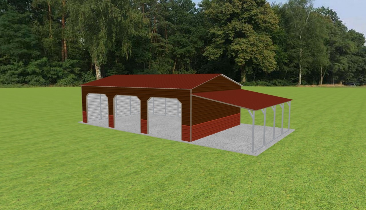 3 Car Carport 22 x 35 x 10 — photo 1