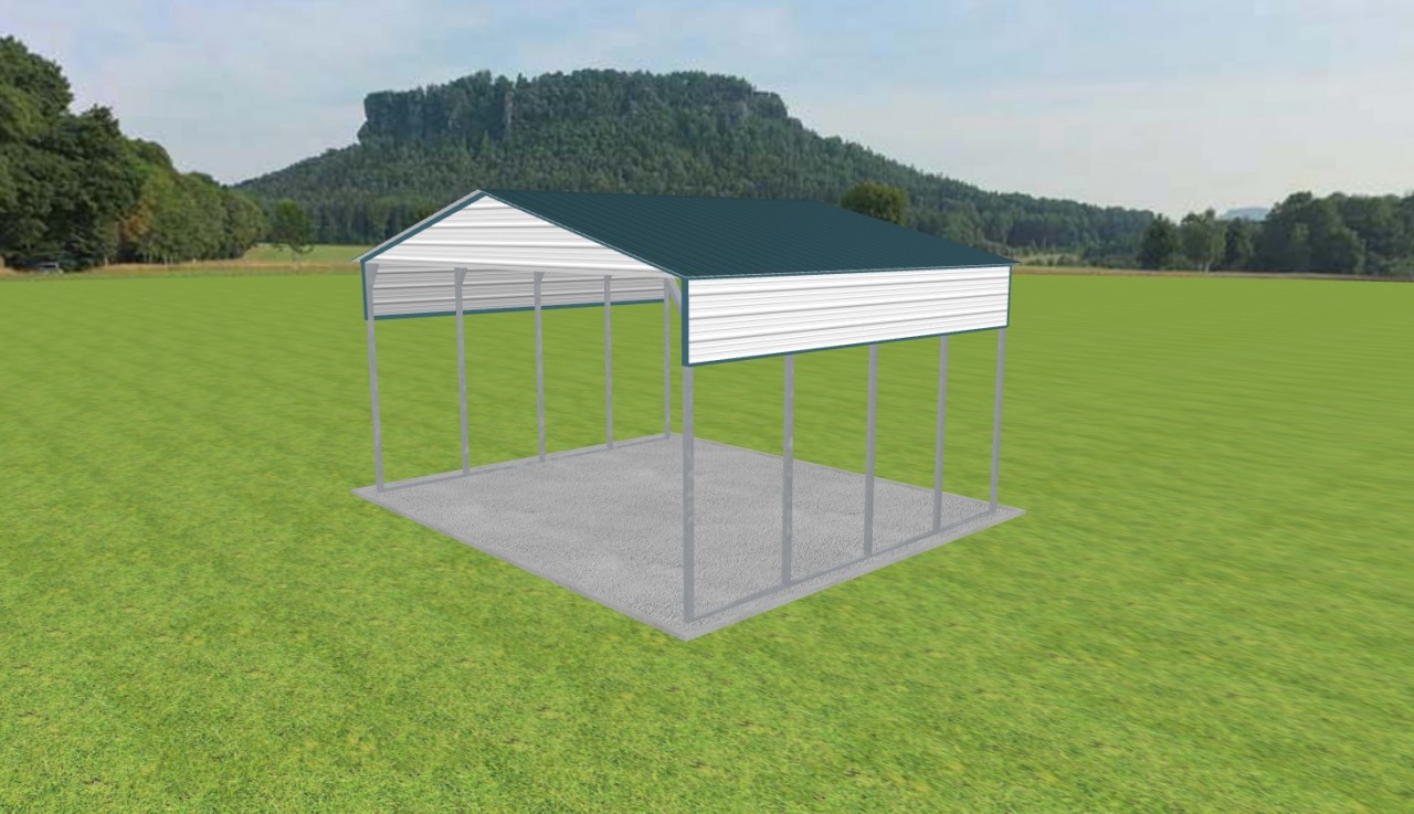 2 Car Carport 24 x 20 x 12 — photo 1