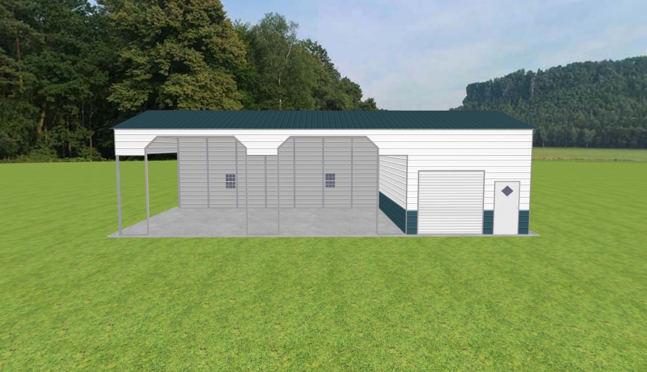 Carport with Storage 24 x 50 x 13 — photo 1