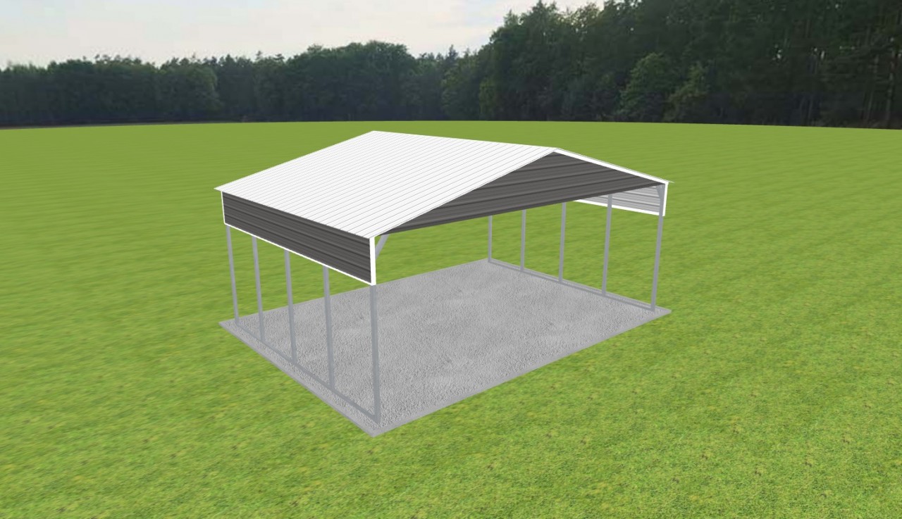 3 Car Carport 28 x 20 x 11 — photo 1