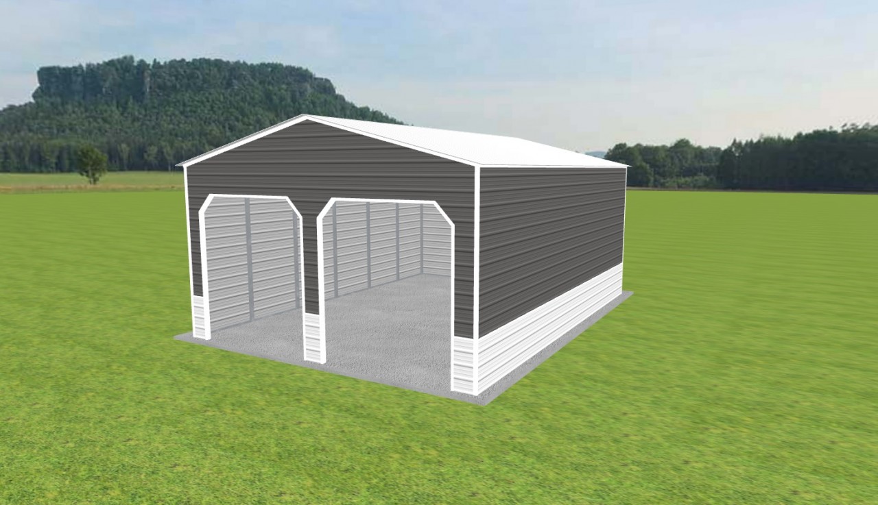 2 Car Carport 22 x 30 x 12 — photo 1
