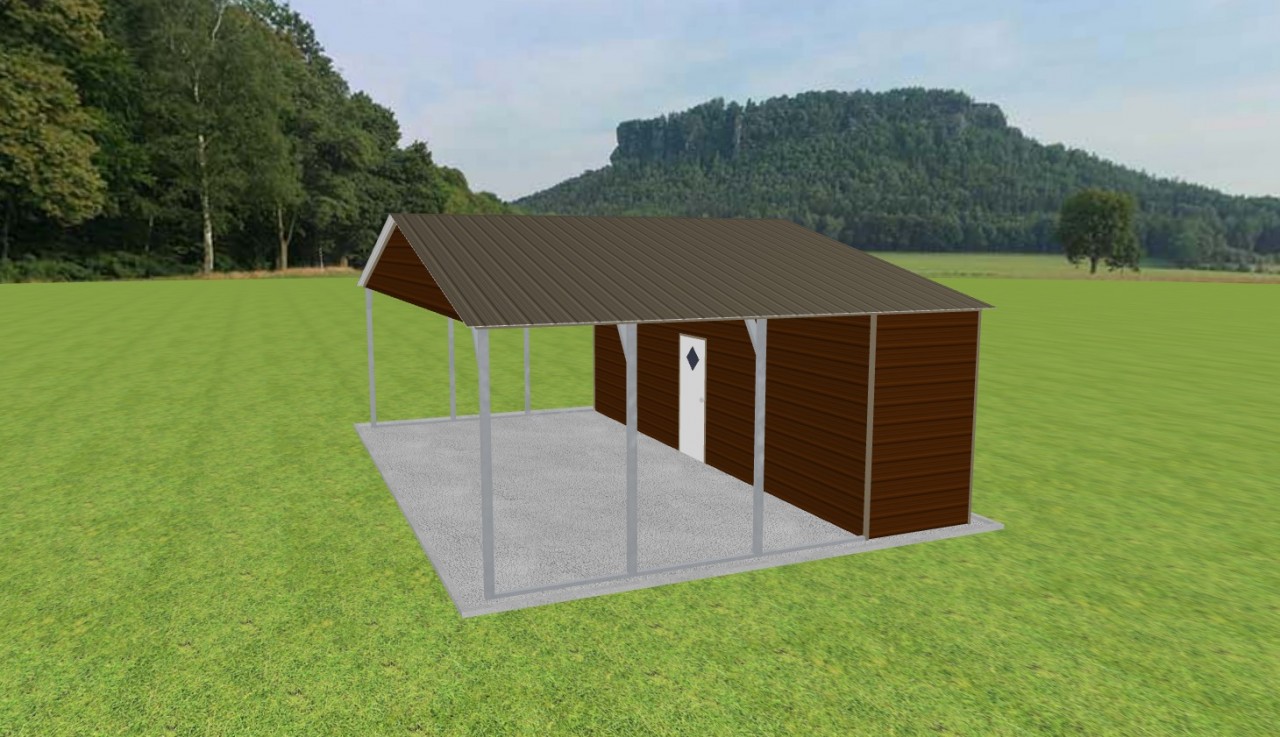 Carport with Storage 30 x 20 x 9 — photo 1