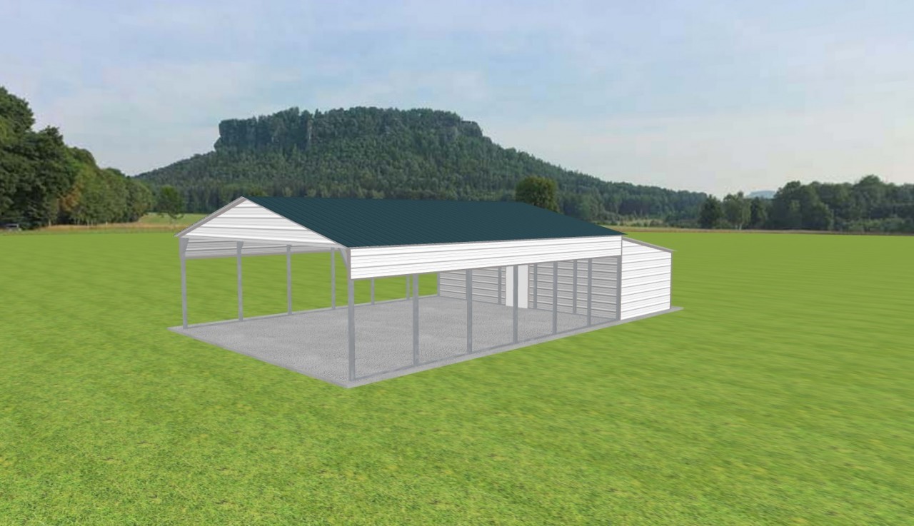 Carport with Storage 24 x 30 x 8 — photo 1