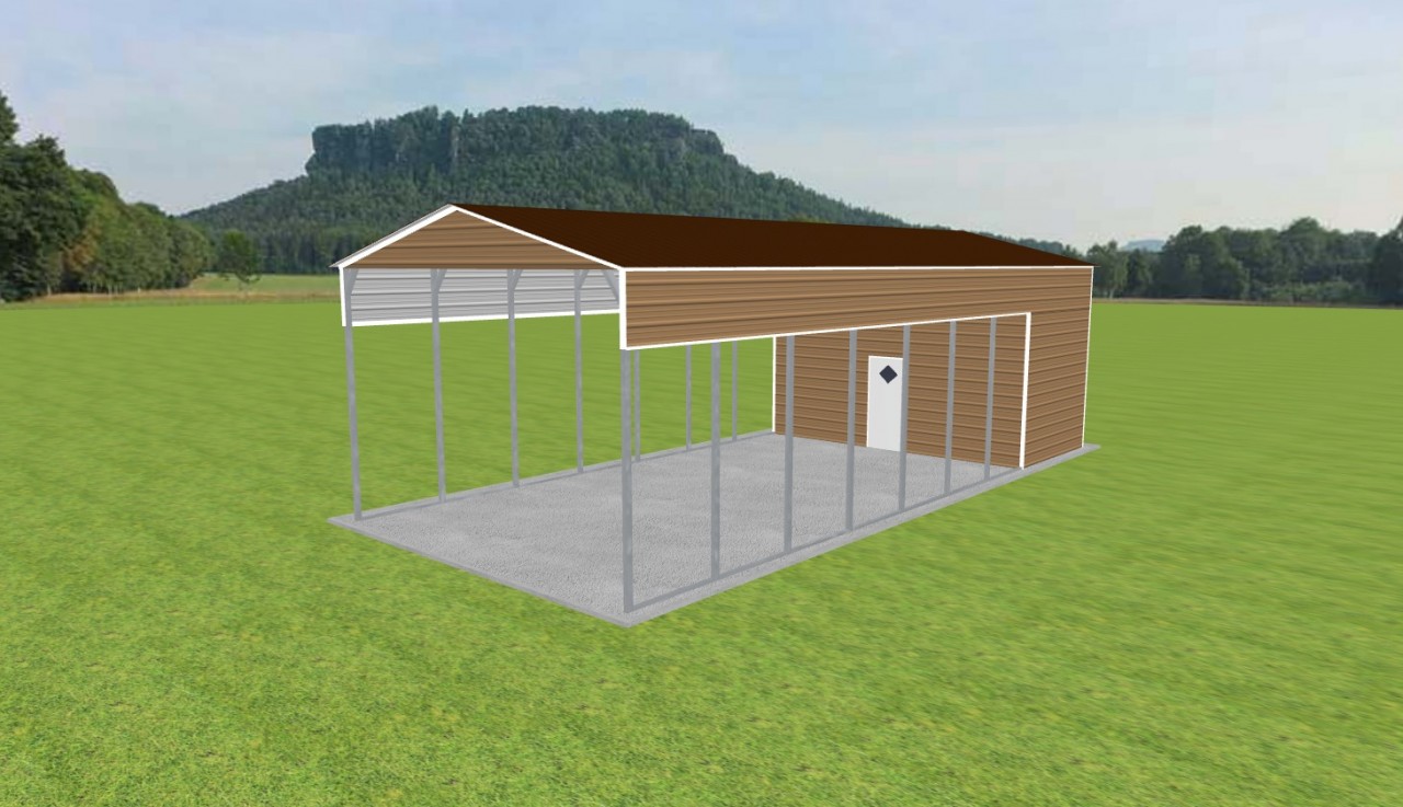 Carport with Storage 20 x 45 x 13 — photo 1