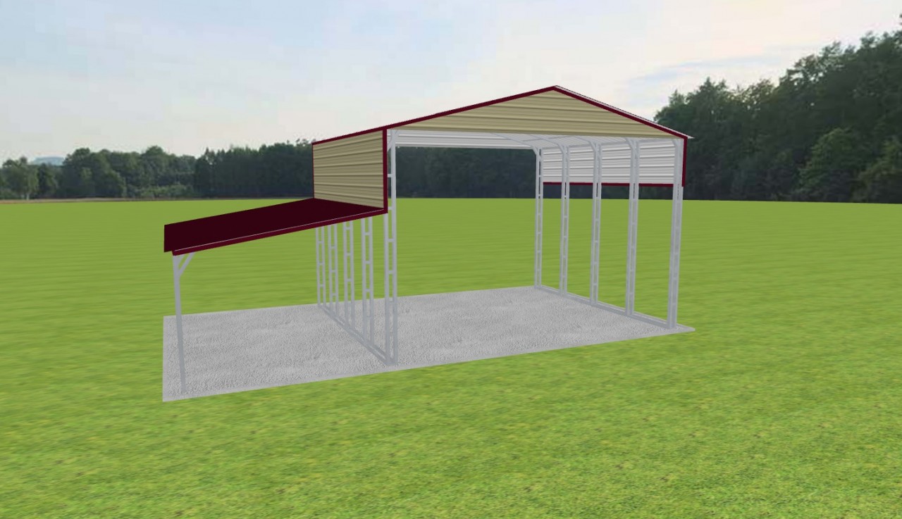 2 Car Carport 24 x 20 x 15 — photo 1