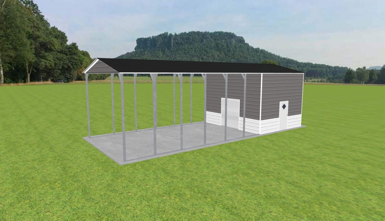 Carport with Storage 18 x 45 x 13 — photo 1