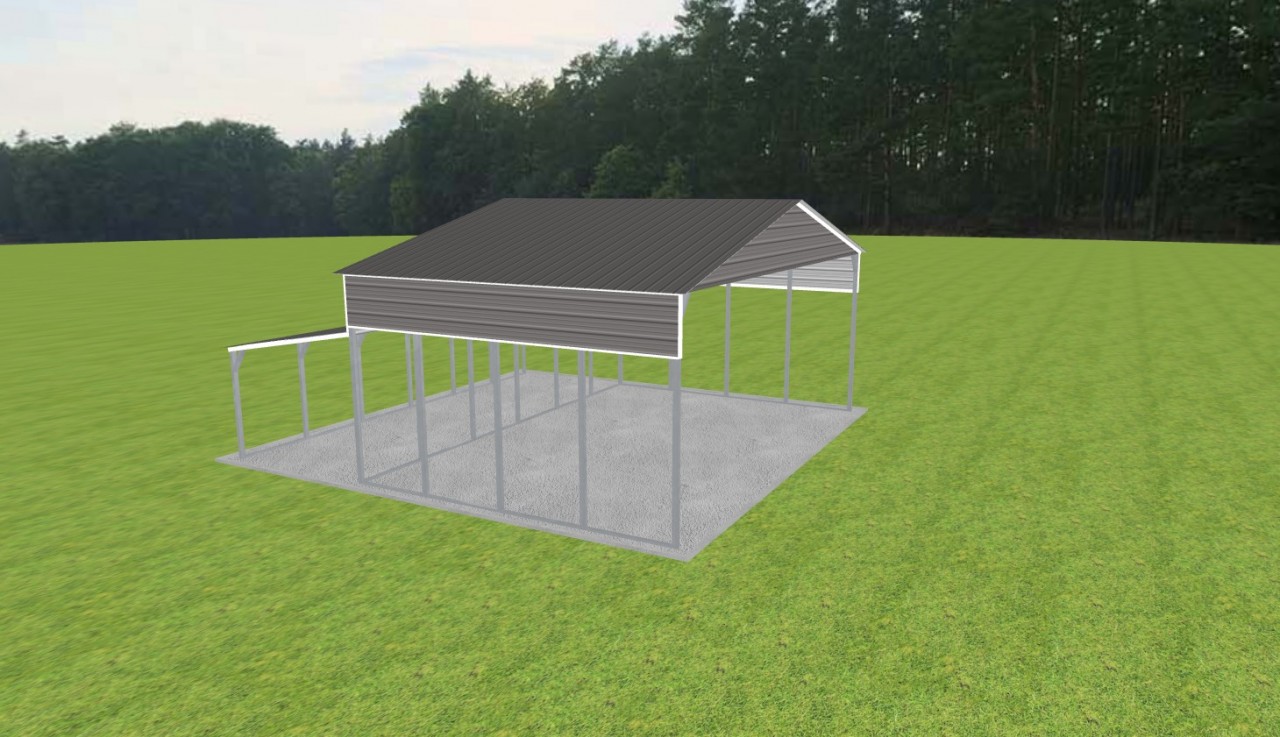 3 Car Carport 30 x 20 x 12 — photo 1