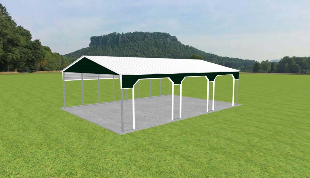3 Car Carport 28 x 40 x 10 — photo 1
