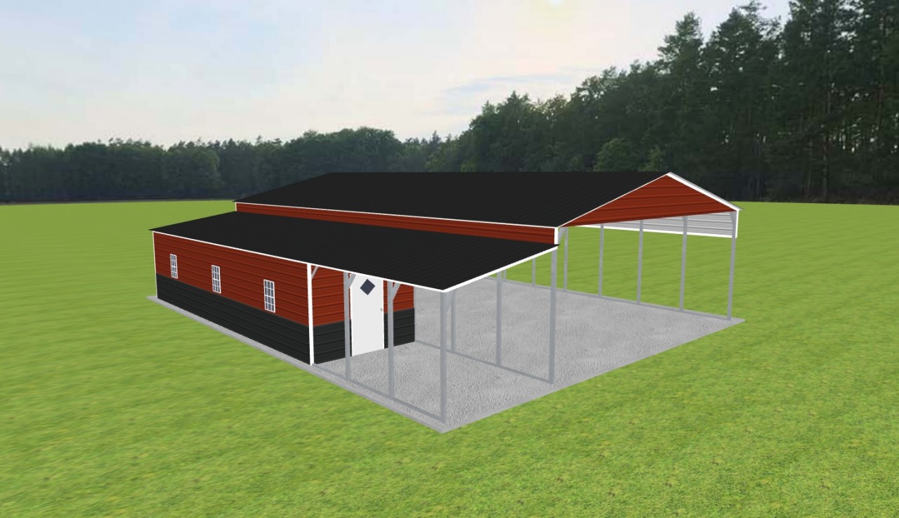 Carport with Storage 28 x 50 x 11 — photo 1