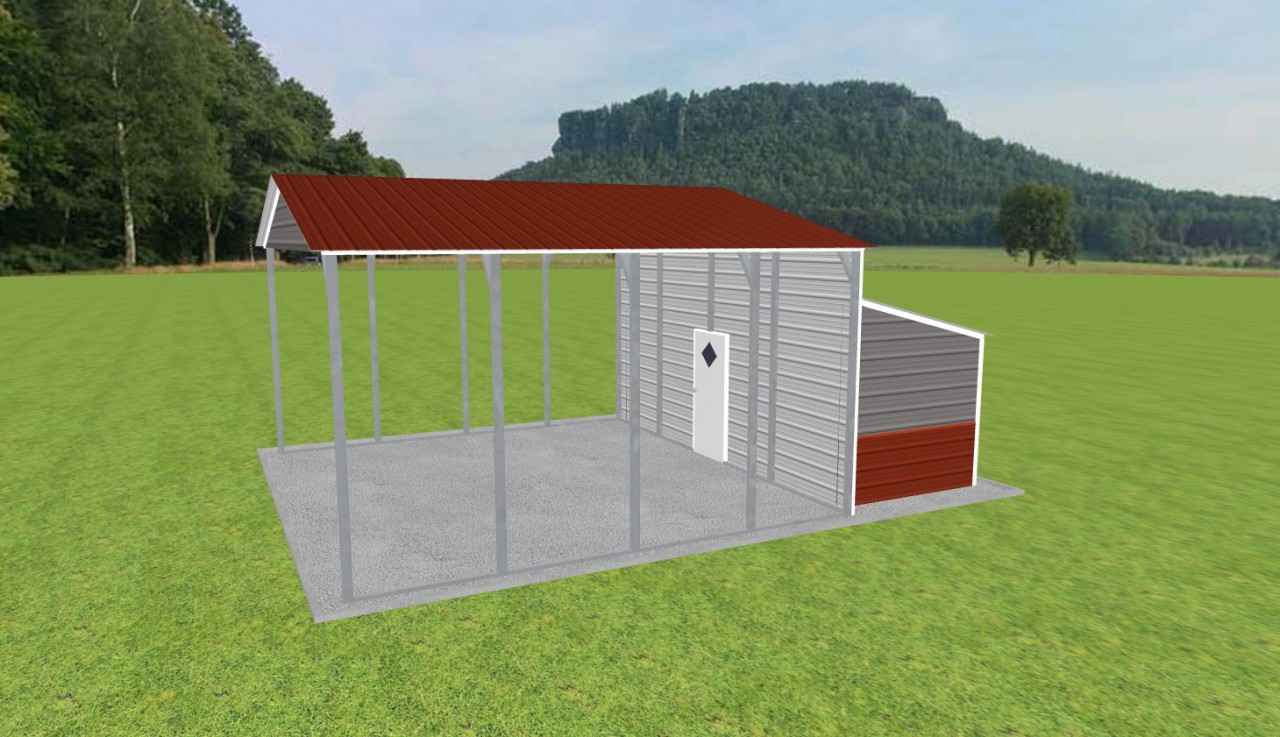 Carport with Storage 22 x 20 x 11 — photo 1