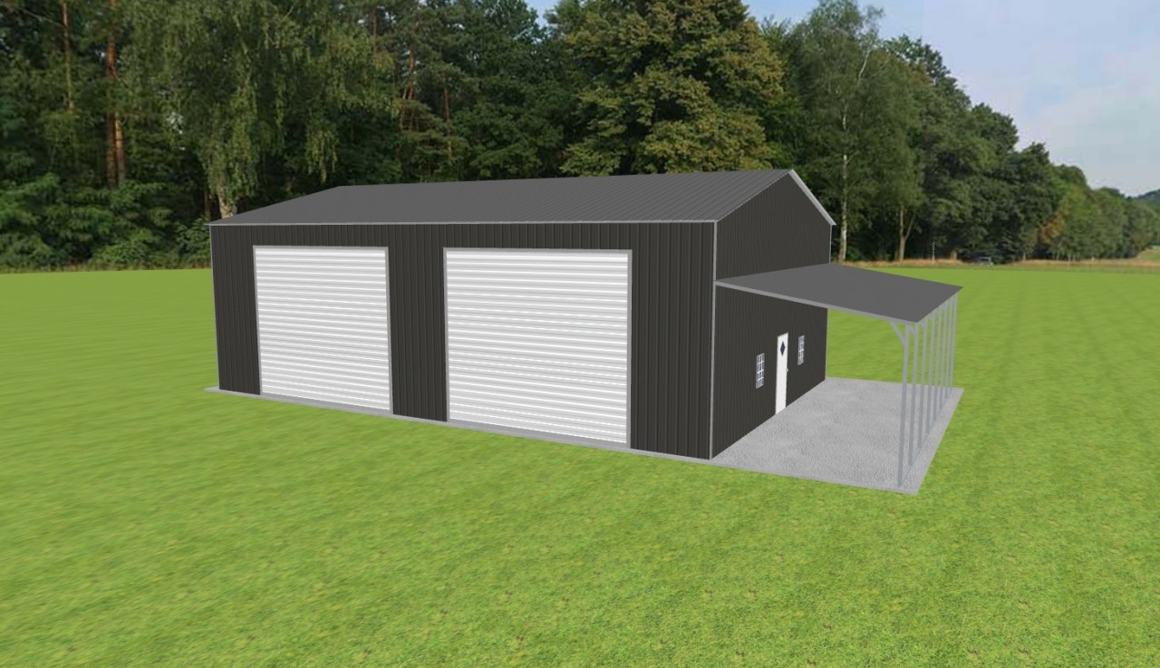 Garage with Lean To 34 x 50 x 16 — photo 1