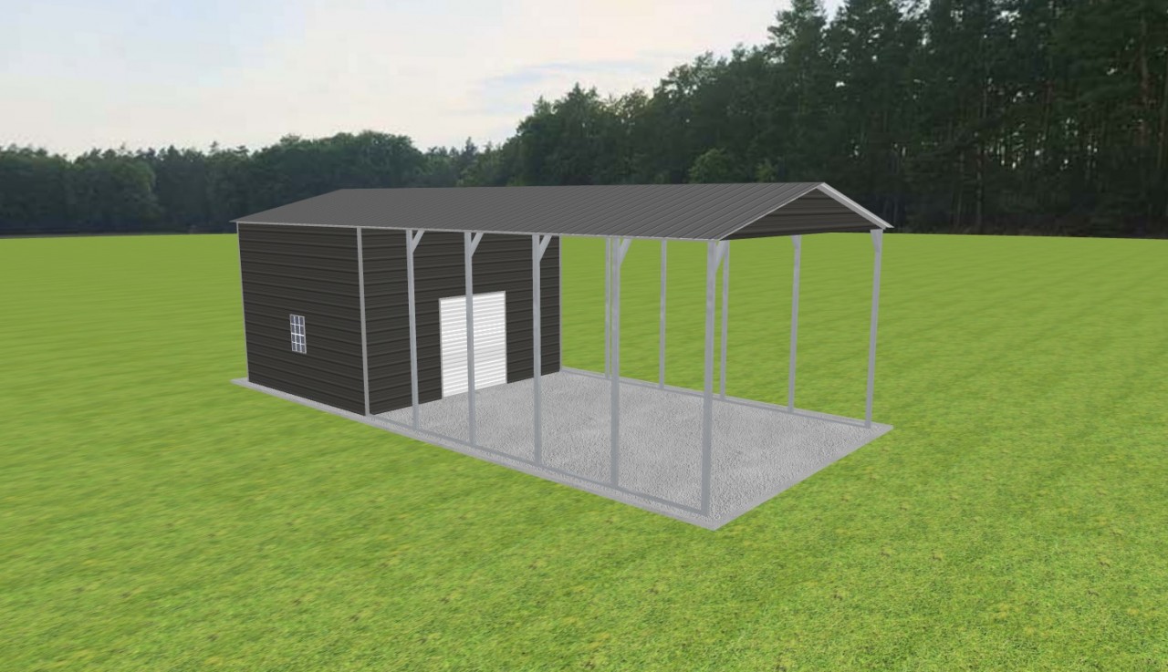 Carport with Storage 18 x 40 x 12 — photo 1