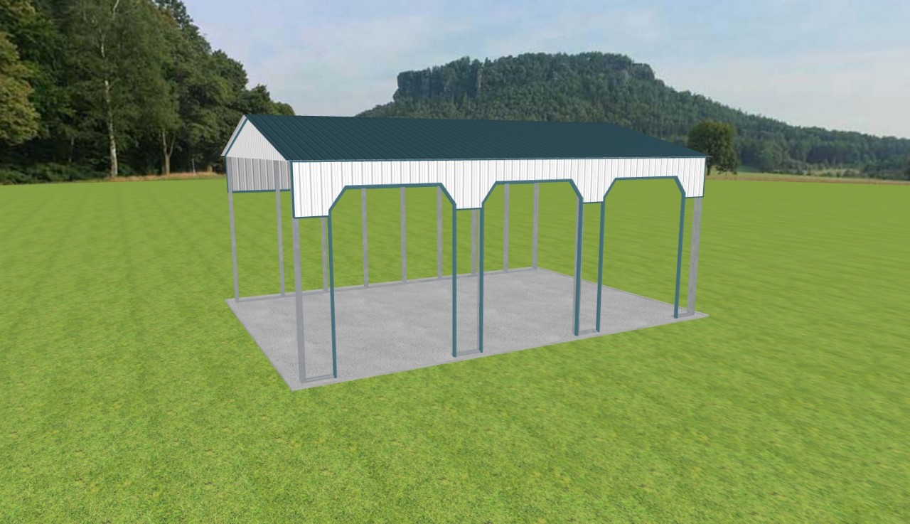 3 Car Carport 28 x 40 x 16 — photo 1